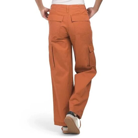 Levi’s Women’s '94 Baggy Cargo Jeans 32 x 28.5 Orange Utility Streetwear - Picture 2 of 13